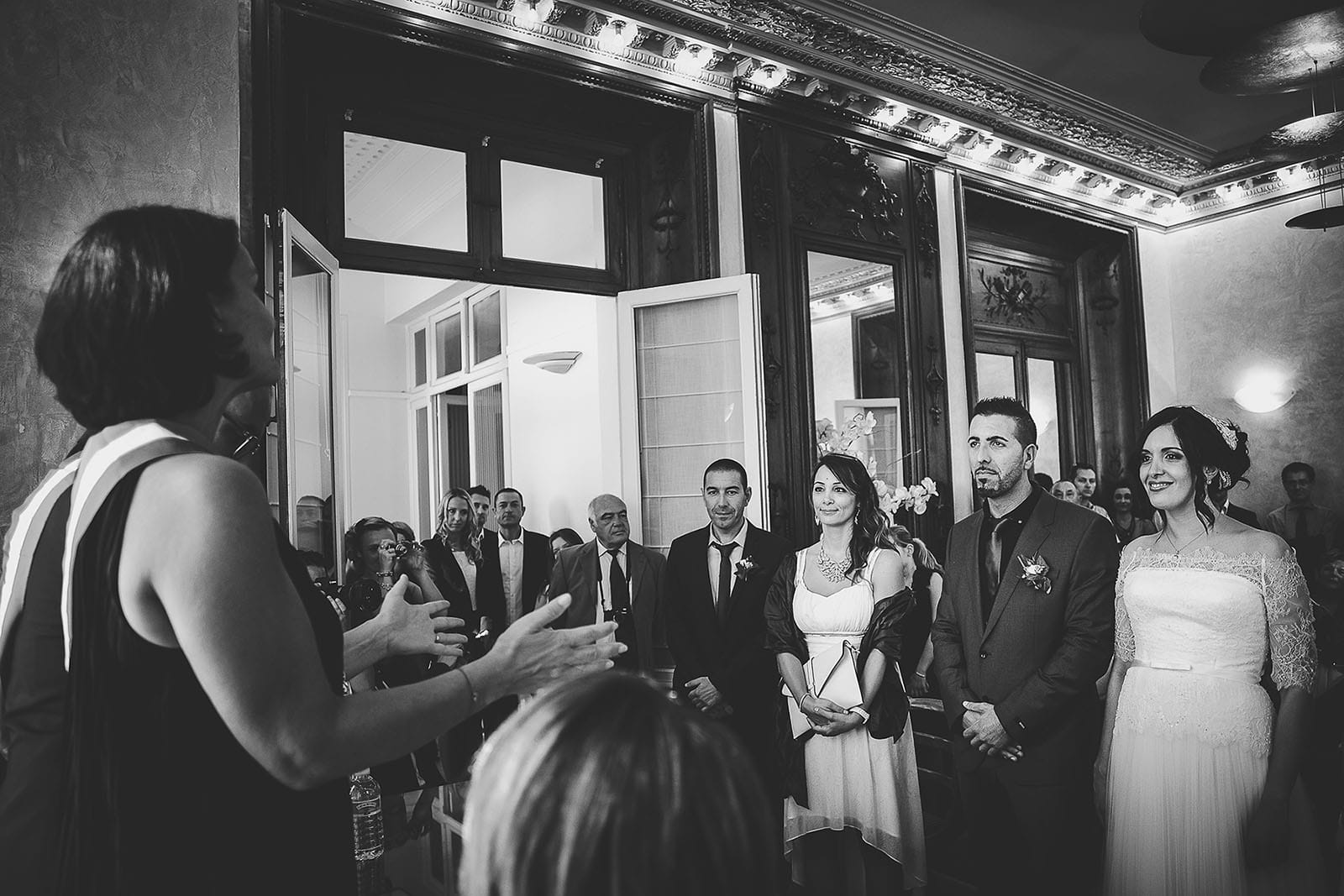 Mariage Villa Quélude David Pommier photographe de mariage. Cérémonie à la mairie de Marseille