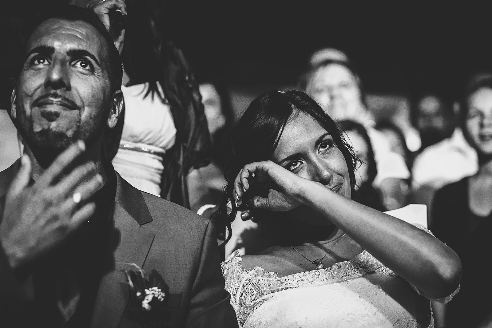 Mariage Villa Quélude David Pommier photographe de mariage. Emotion des mariés
