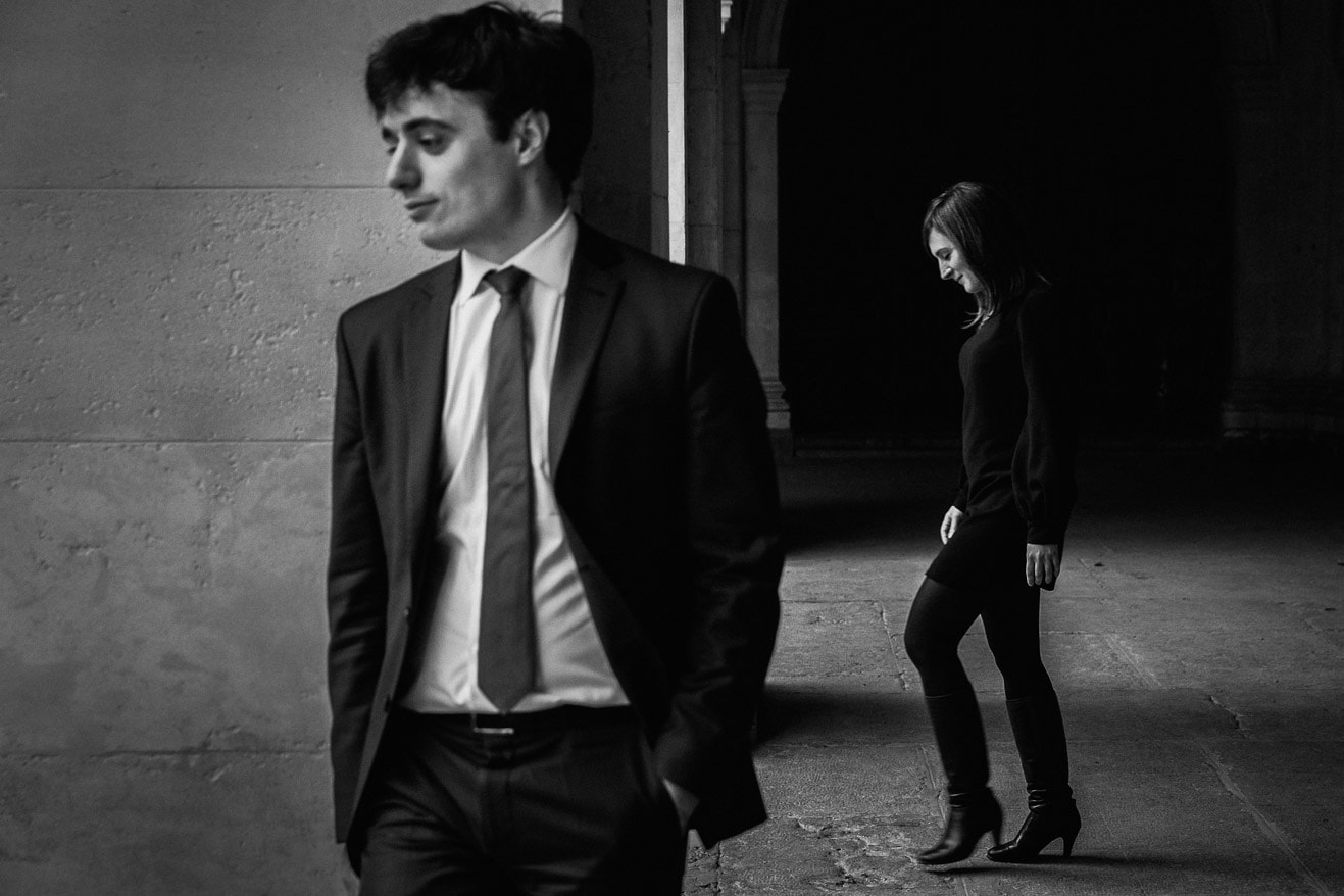 Une séance photo engagement dans les rues de Lyon