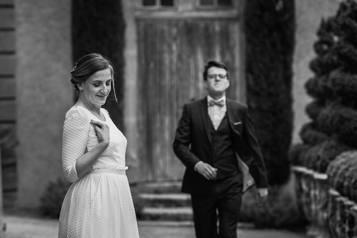 Reportage photo de mariage à Lyon - Manoir de la Garde. Photo de couple