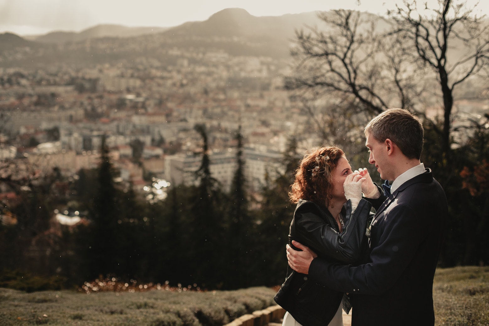 Reportage entre New York et Clermont Ferrand, un élégant mariage