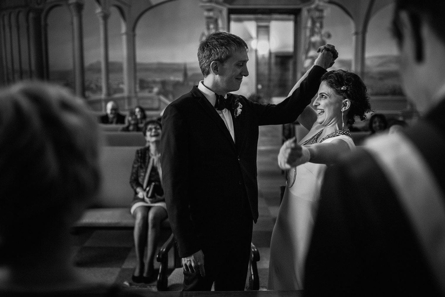 Reportage entre New York et Clermont Ferrand, un élégant mariage