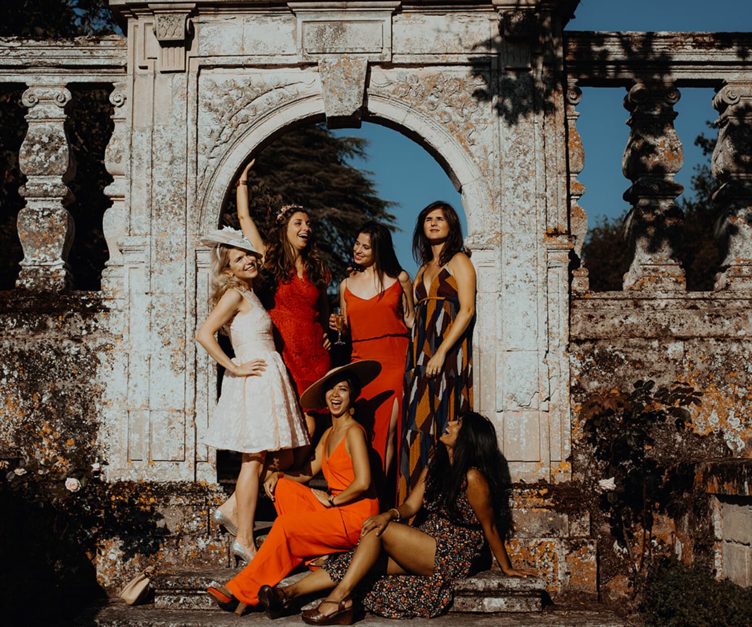 Meilleures photographies de mariage du photographe de mariage David Pommier. Chateau de la Bourdaisière. Comment réaliser les photos de groupe durant le mariage?